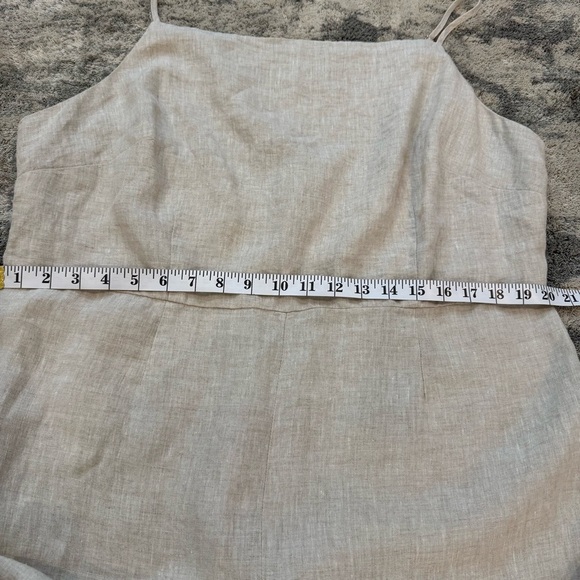 H&M Linen Jumpsuit Beach Resortwear Wide Leg Minimalist XL - Picture 8 of 8